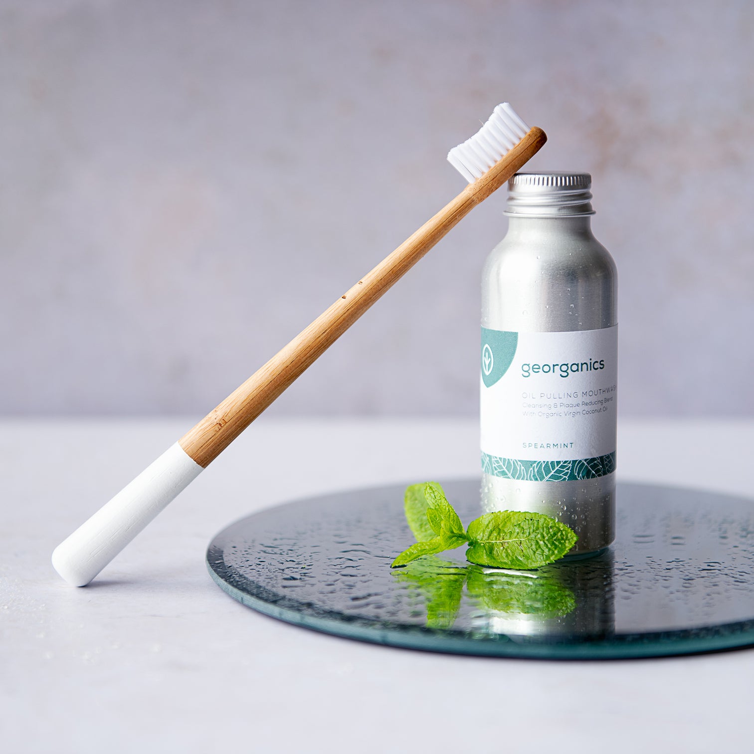 Spearmint Oil Pulling Mouthwash - Life Before Plastik